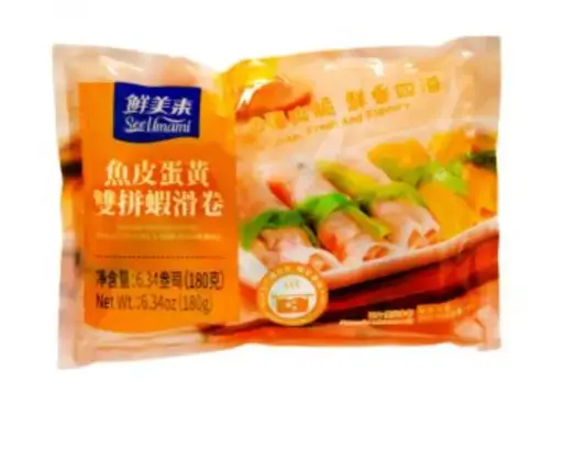 [5200024] 鮮美來 魚皮蛋皮雙拼蝦滑卷 Shrimp Paste Stuffed Omelette Roll and Fish Surimi Roll 180g x 20