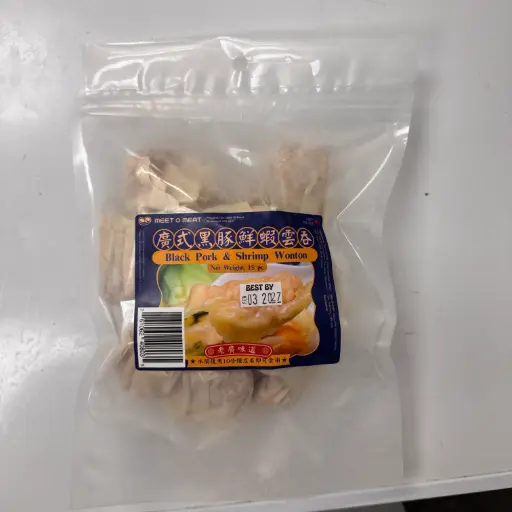 [4230008] MOM 廣式黑豚鮮蝦雲吞 Black Pork & Shrimp Wonton 15pc