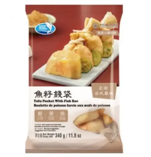 [5200021] 北洋海產魚籽錢袋 Tofu Pocket with Fish Roe 340g