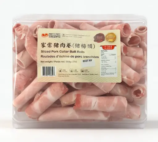 [4110026] Sliced Pork Collar Butt Rolls 家常豬肉卷 2lb (豬梅頭) 2lb