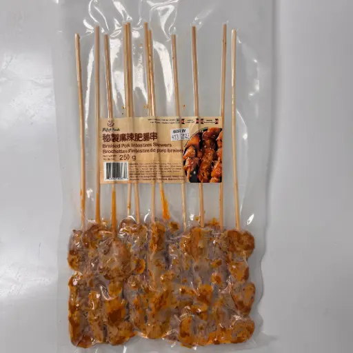 [4130011] 燒烤 - 秘製麻辣肥腸串 Braised Pork Intestines Skewers 250g