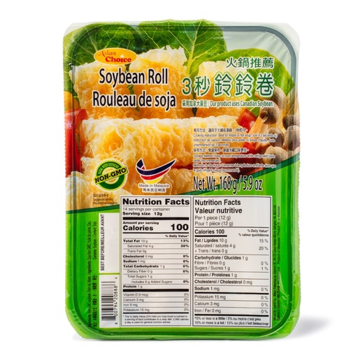 [5100002] 亞洲優選3秒鈴鈴卷 AC Soybean Roll 168g