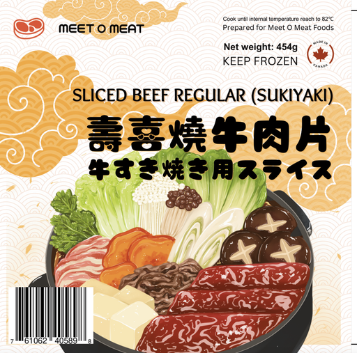 [5200001] 傳統日式壽喜燒牛肉片 Sliced Beef Sukiyaki 1lb 牛すき焼き用スライス