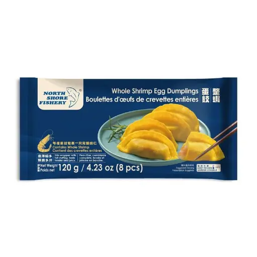 北洋海產整蝦蛋餃 NSF Whole Shrimp Egg Dumplings 120g x 24